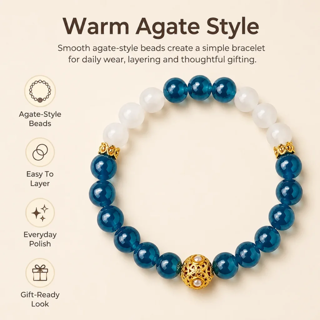 Agate Beaded Bracelet 3 agate beaded bracelet feature image