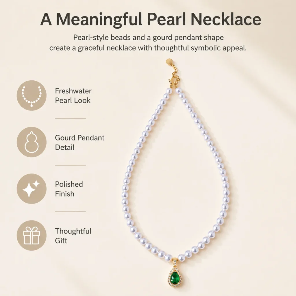 Freshwater Pearl Gourd Pendant Necklace 3 freshwater pearl gourd pendant necklace feature image