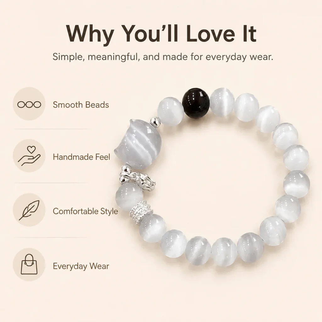 Cat Eye Stone Cat Bracelet 3 cat eye stone cat bracelet feature image
