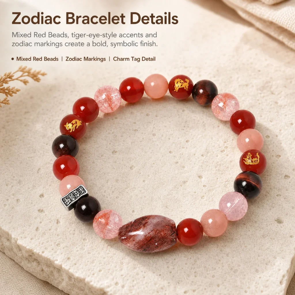 chinese zodiac dog sanhe liuhe bracelet material detail image