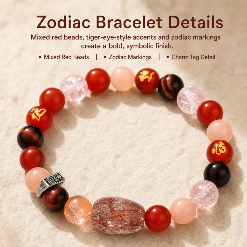 Chinese Zodiac Monkey Sanhe Liuhe Bracelet 4 chinese zodiac monkey sanhe liuhe bracelet material detail image