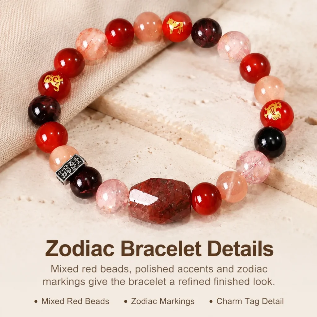 Chinese Zodiac Snake Sanhe Liuhe Bracelet 4 chinese zodiac snake sanhe liuhe bracelet material detail image