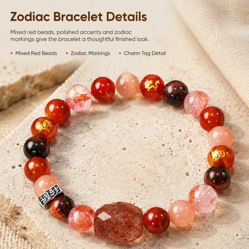 Chinese Zodiac Rat Sanhe Liuhe Bracelet 4 chinese zodiac rat sanhe liuhe bracelet material detail image
