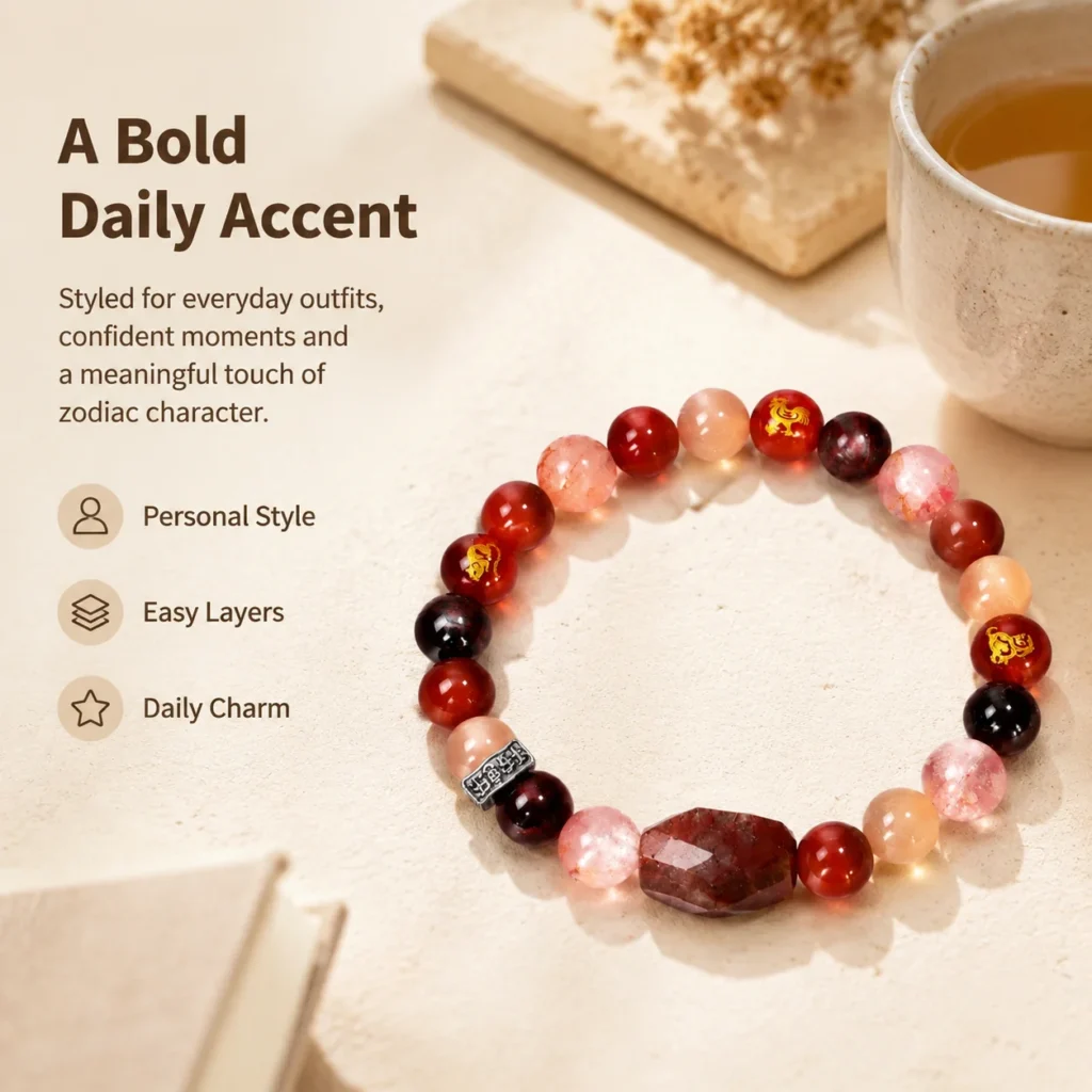 Chinese Zodiac Dragon Sanhe Liuhe Bracelet 5 chinese zodiac dragon sanhe liuhe bracelet lifestyle still life image