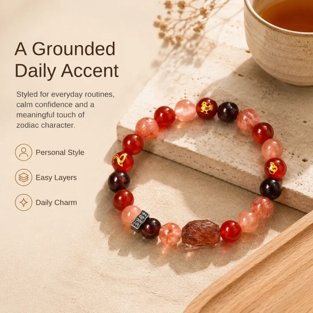 Chinese Zodiac Ox Sanhe Liuhe Bracelet 5 chinese zodiac ox sanhe liuhe bracelet lifestyle still life image