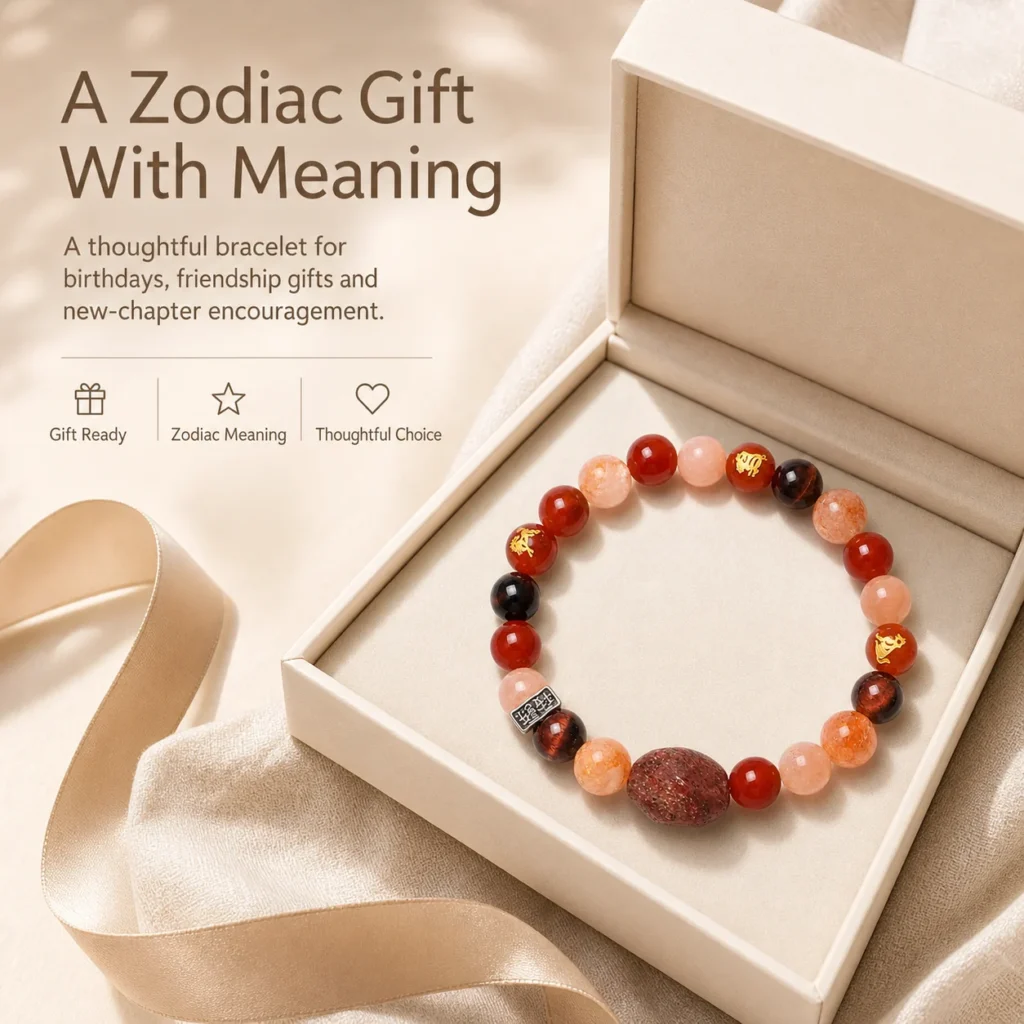 Chinese Zodiac Tiger Sanhe Liuhe Bracelet 6 chinese zodiac tiger sanhe liuhe bracelet gift ready image