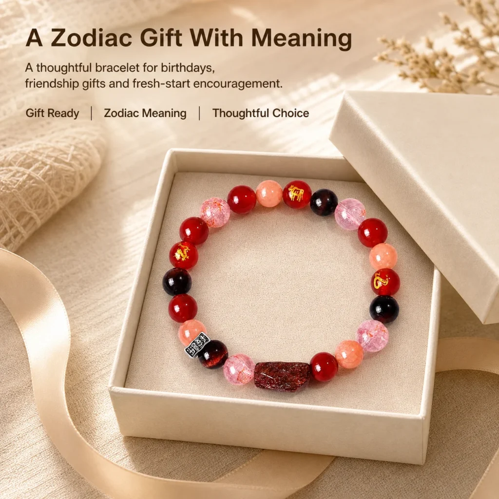 Chinese Zodiac Rooster Sanhe Liuhe Bracelet 6 chinese zodiac rooster sanhe liuhe bracelet gift ready image