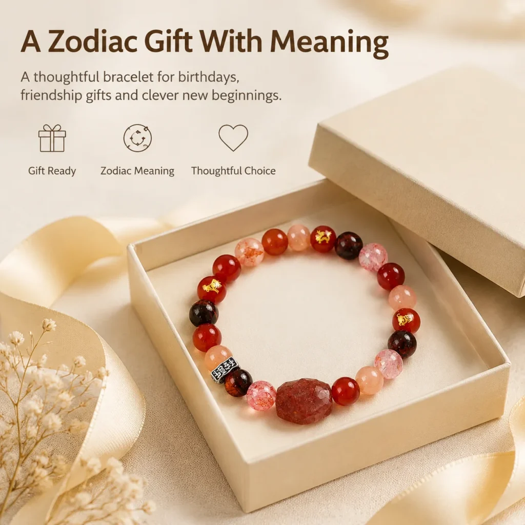 Chinese Zodiac Rat Sanhe Liuhe Bracelet 6 chinese zodiac rat sanhe liuhe bracelet gift ready image