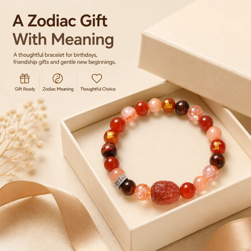 Chinese Zodiac Rabbit Sanhe Liuhe Bracelet 6 chinese zodiac rabbit sanhe liuhe bracelet gift ready image