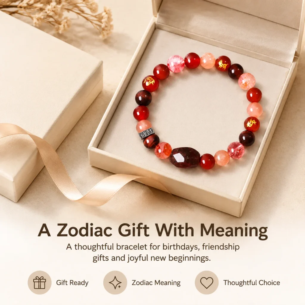 Chinese Zodiac Pig Sanhe Liuhe Bracelet 6 chinese zodiac pig sanhe liuhe bracelet gift ready image